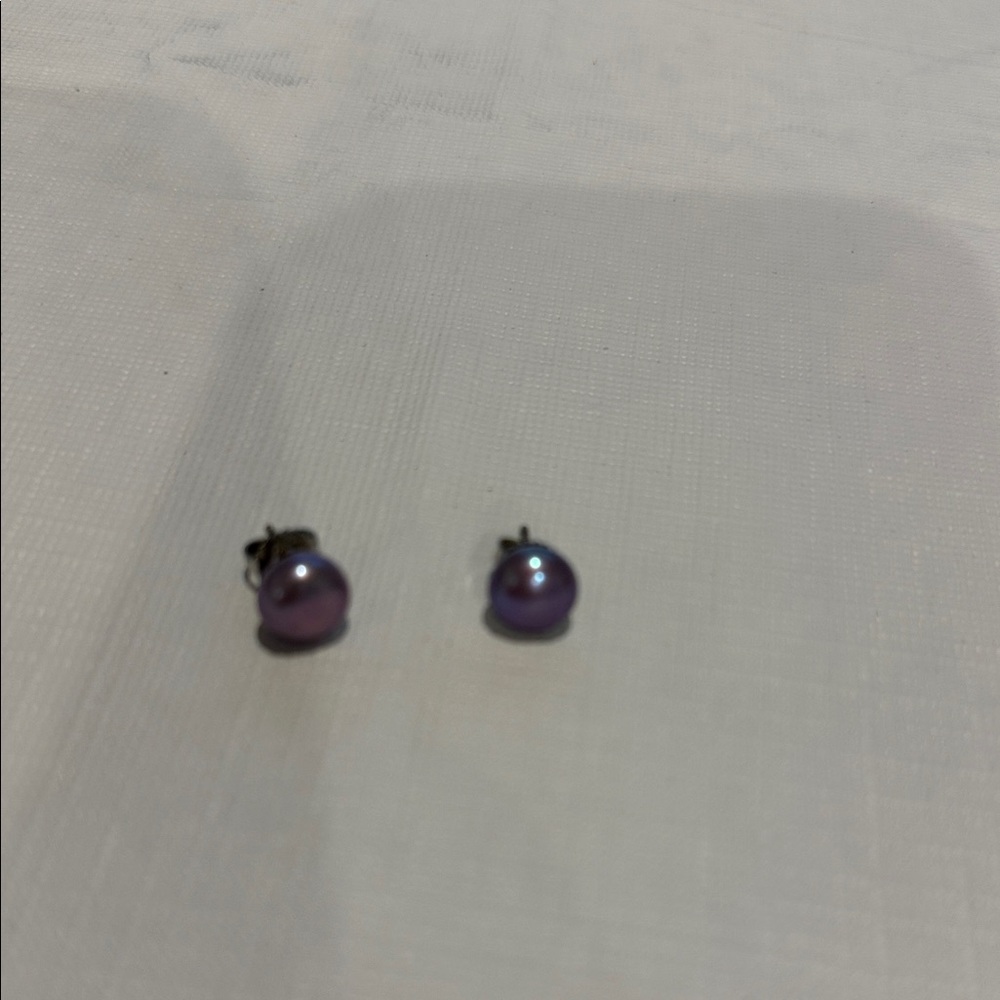 Honora Lavender Pearl Stud Earrings